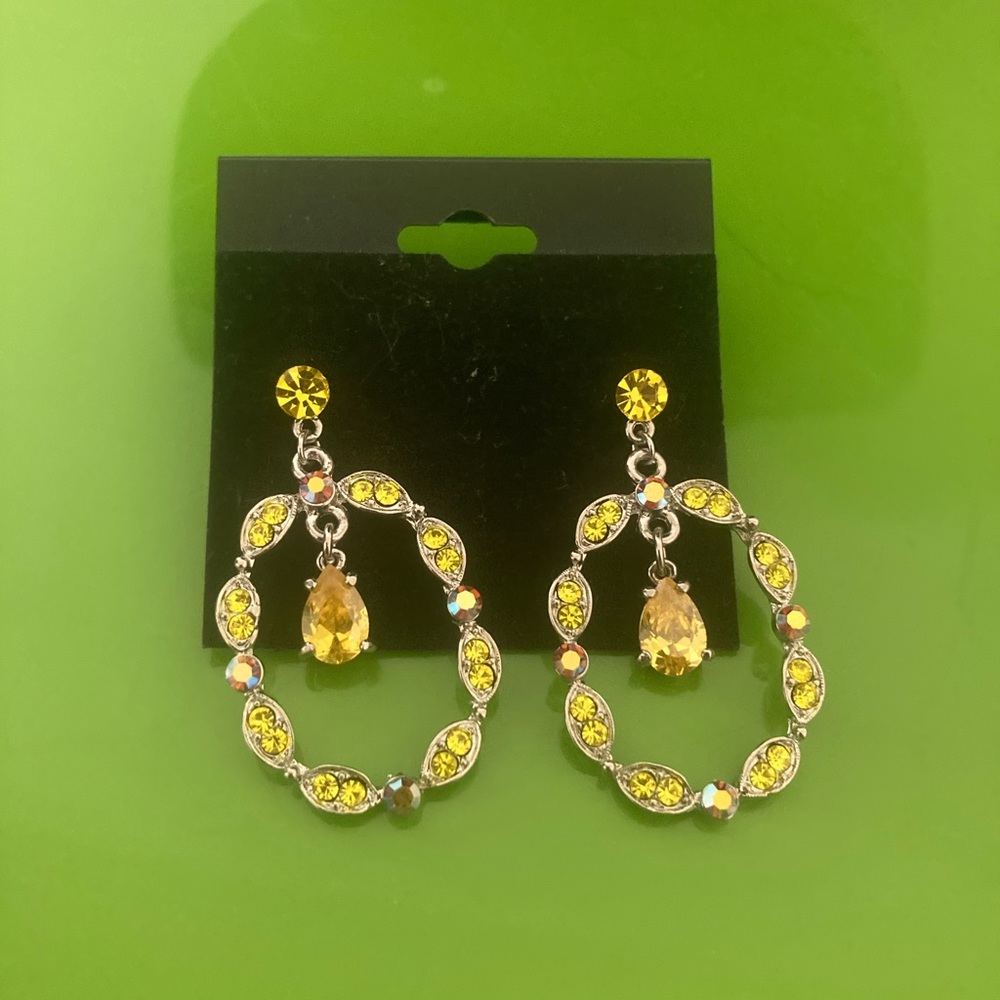 Women’s yellow earrings